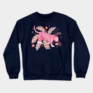 Pink tiger Crewneck Sweatshirt